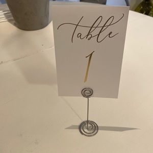 Table numbers & table holders